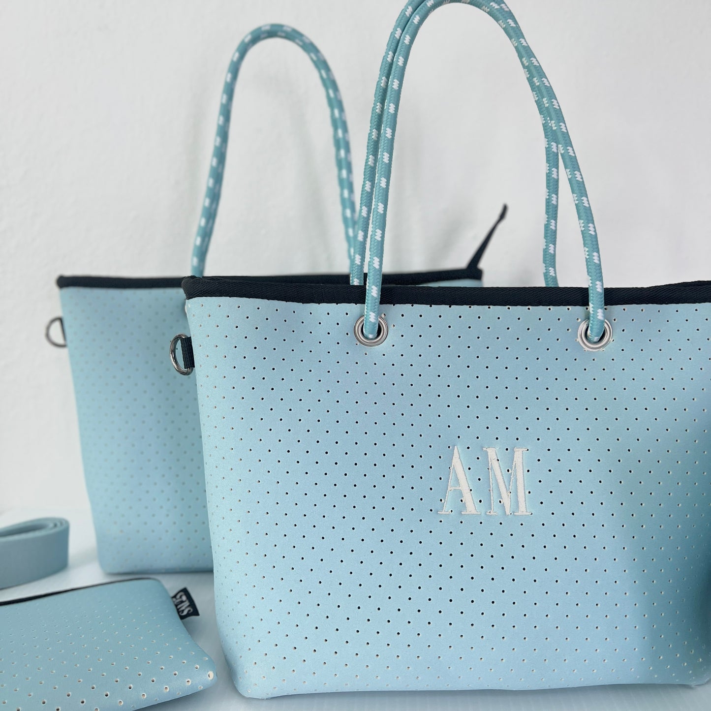 Baby Blue Medium Tote Bag