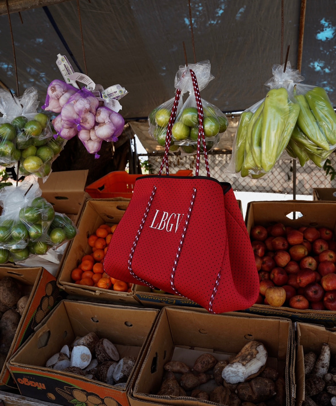 Cherry & Black Tote Bag