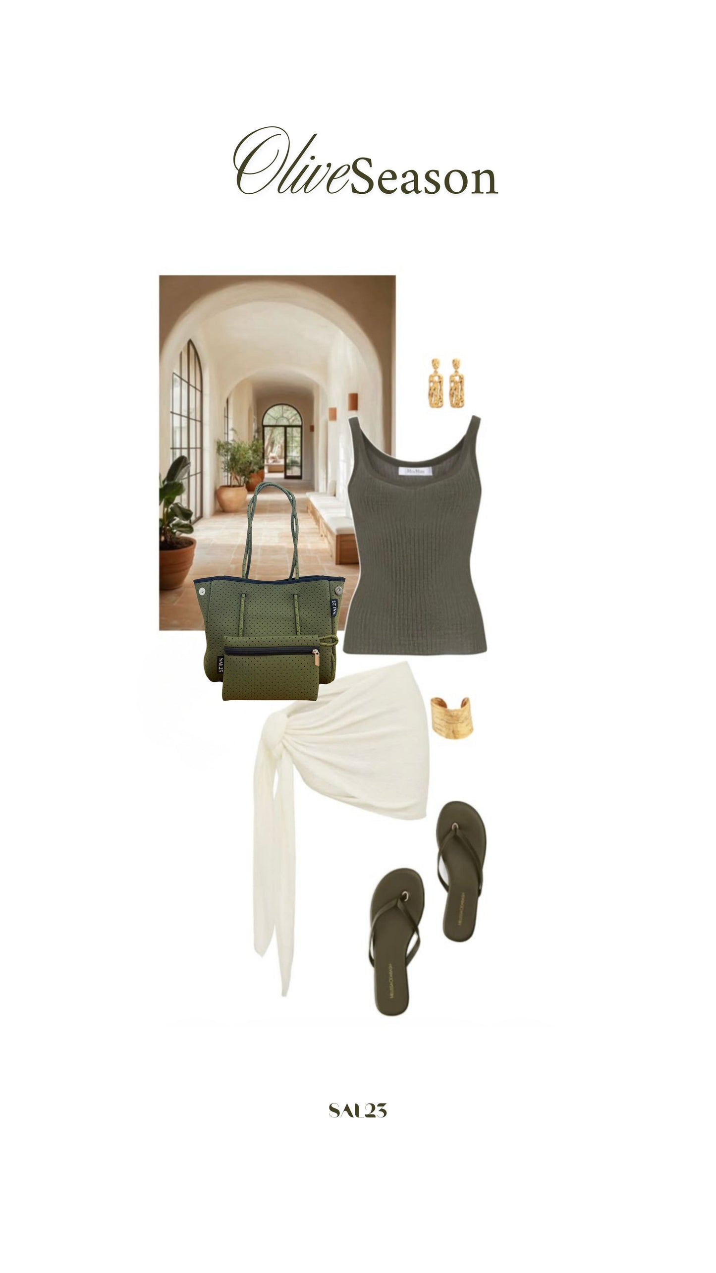 The Petite Tote Bag • Olive