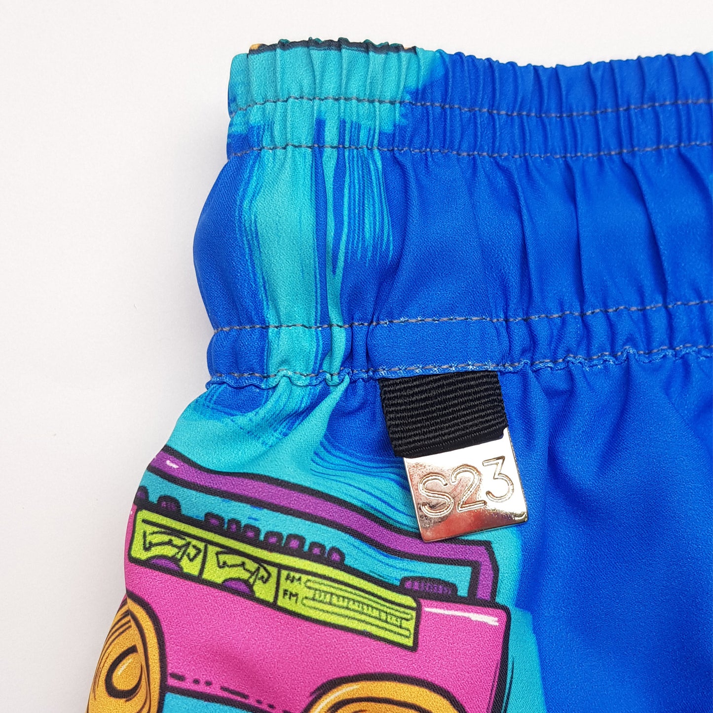 BLUE RETRO SWIMTRUNK
