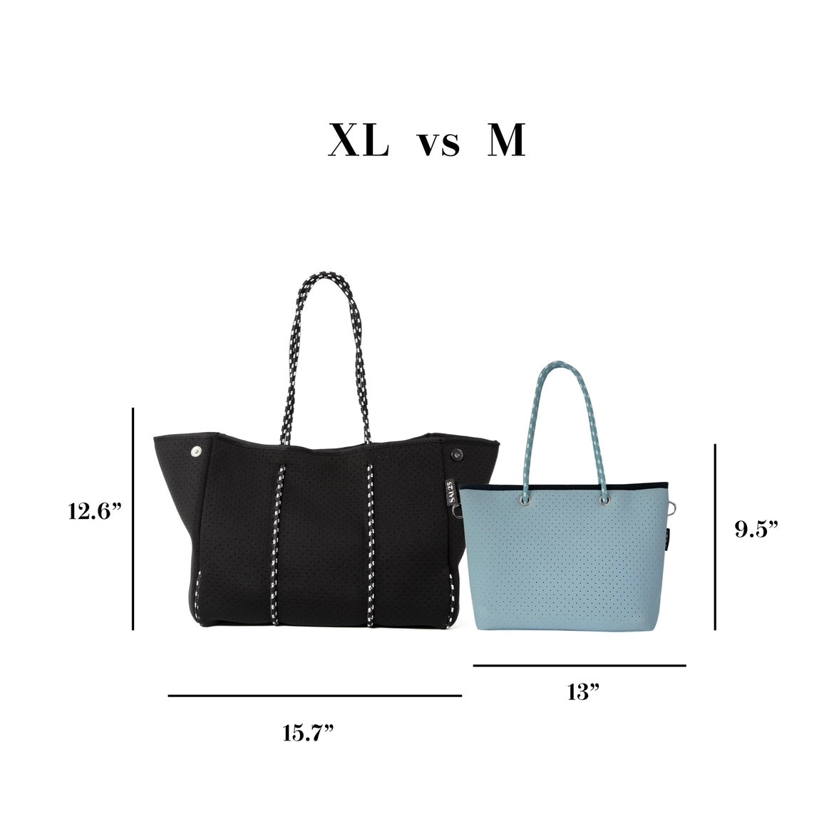 Baby Blue Medium Tote Bag