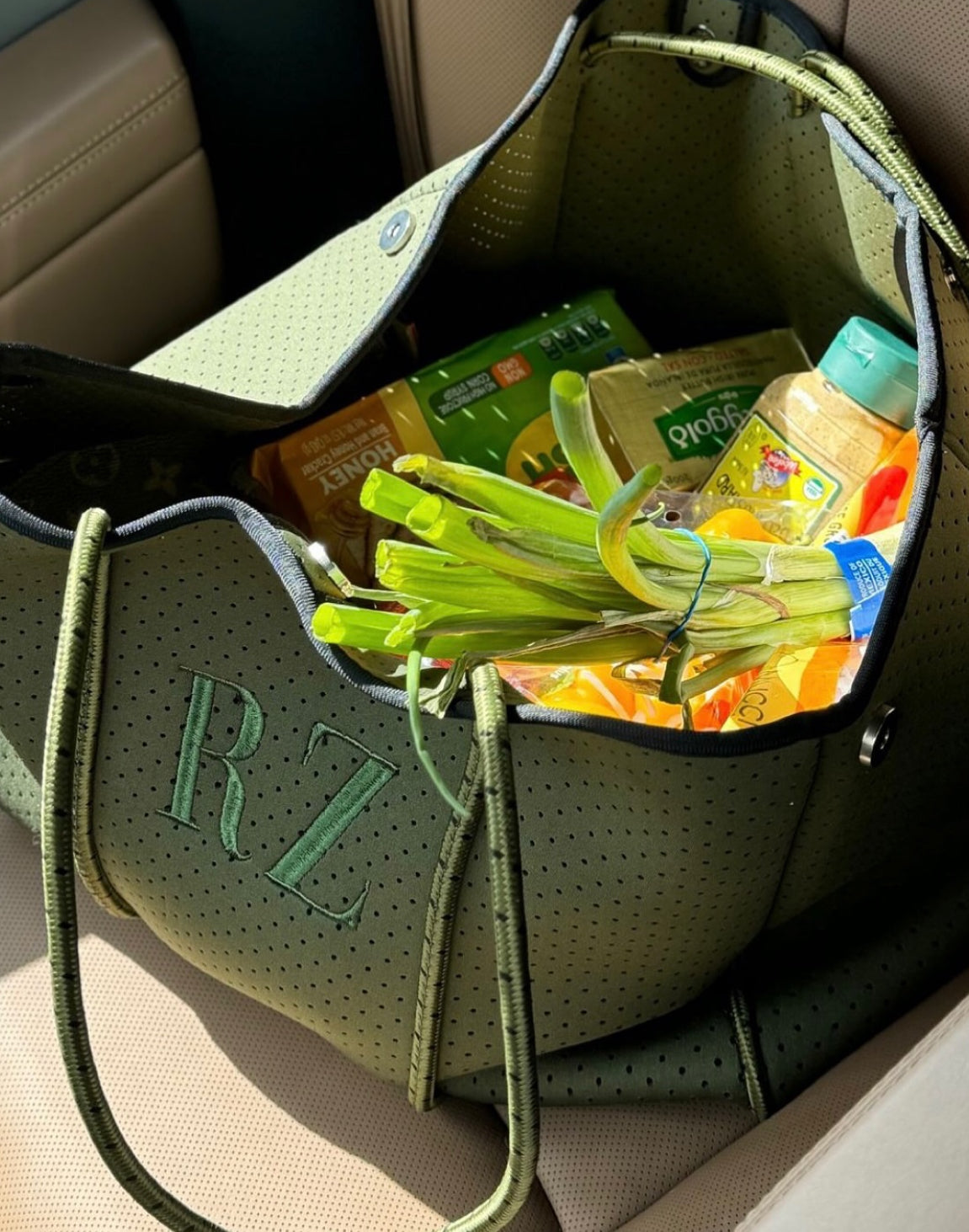 Olive Tote Bag