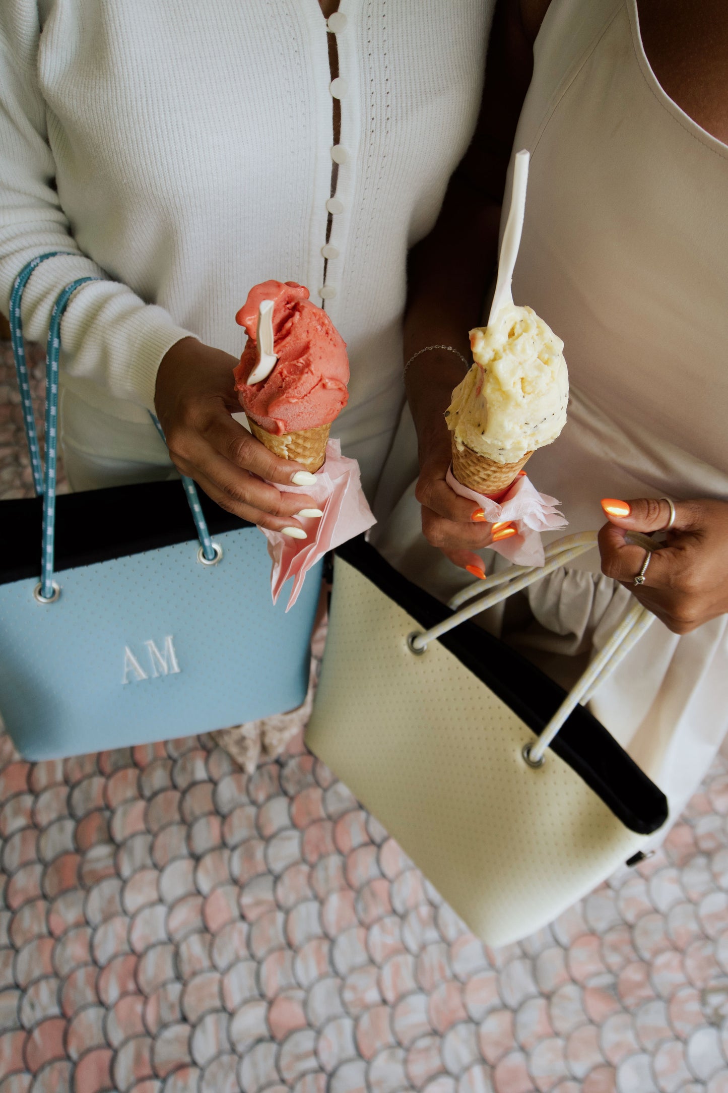 Baby Blue Medium Tote Bag