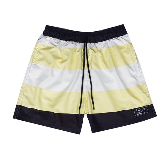 YELLOW BLACK SWIMTRUNK