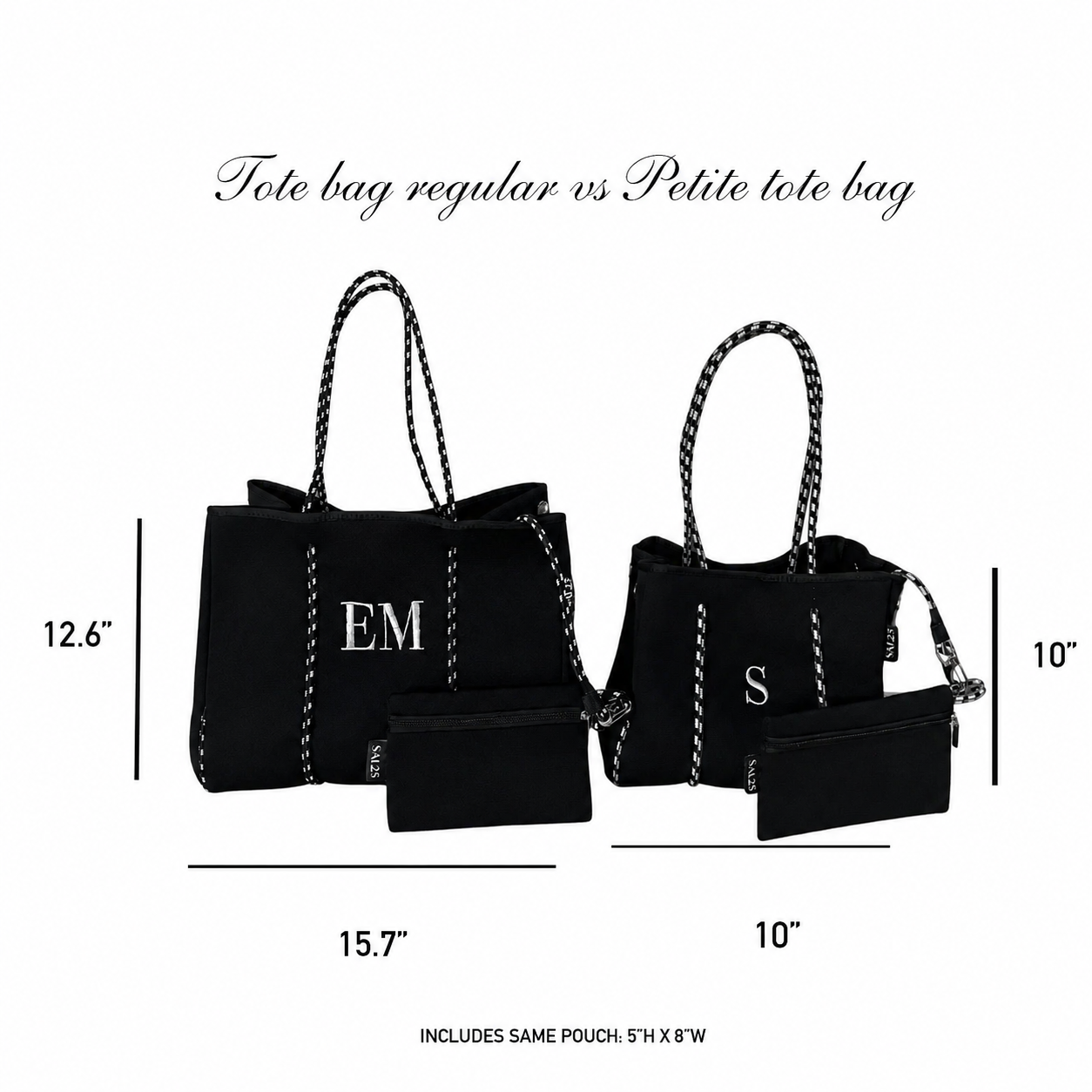 The Petite Tote Bag • Black