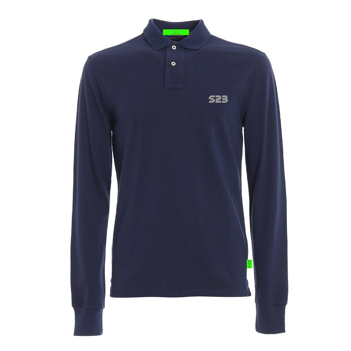 BLUE LONG SLEEVE POLO