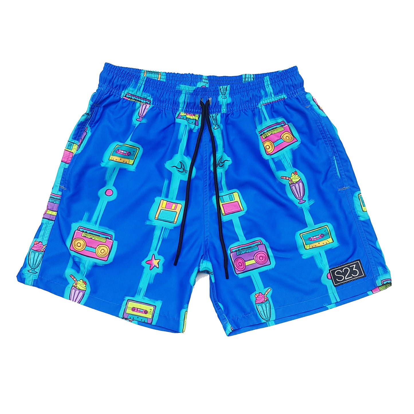 BLUE RETRO SWIMTRUNK