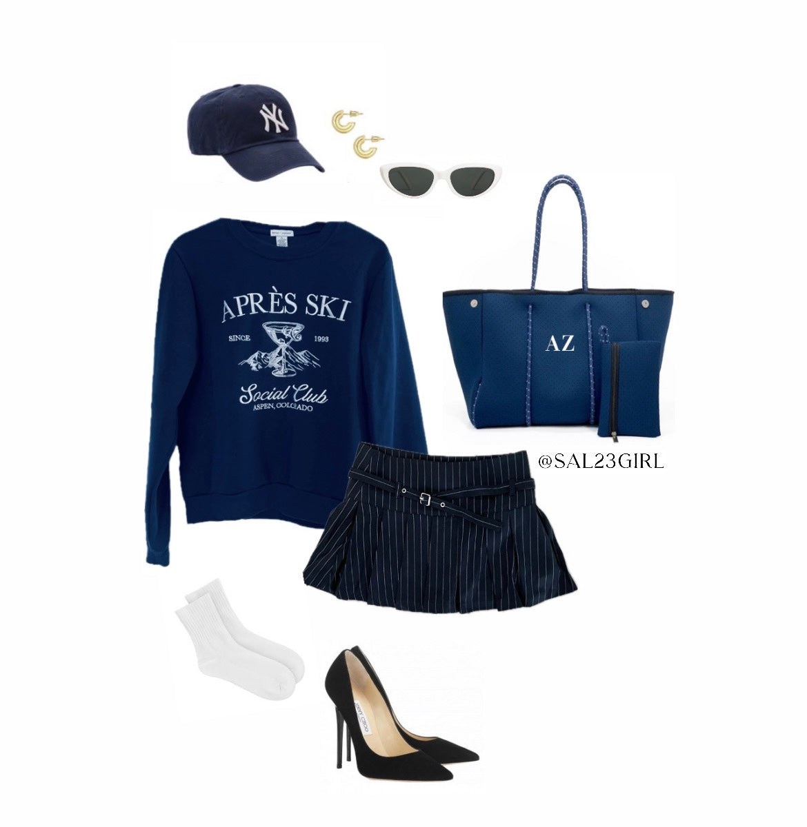 Blue Tote Bag