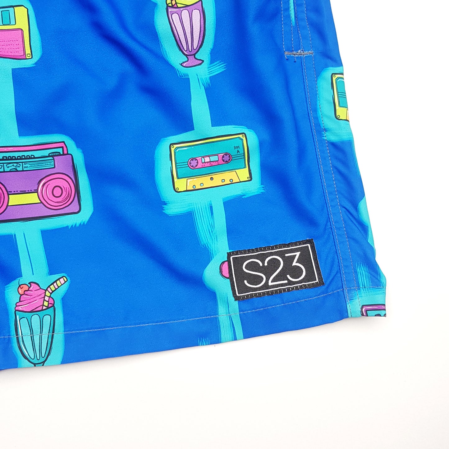 BLUE RETRO SWIMTRUNK