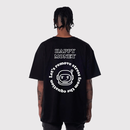 HAPPY MONEY OVERSIZED T - SHIRT